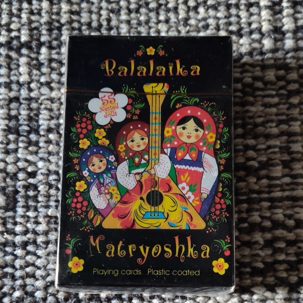 Vibrant Matryoshka Playing Cards